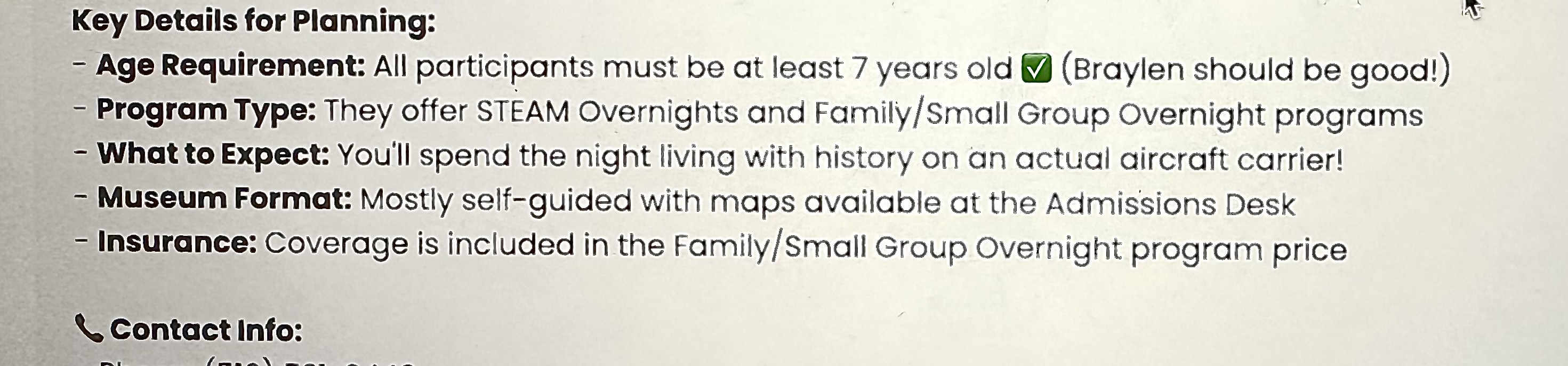 Age Requirement Flagged