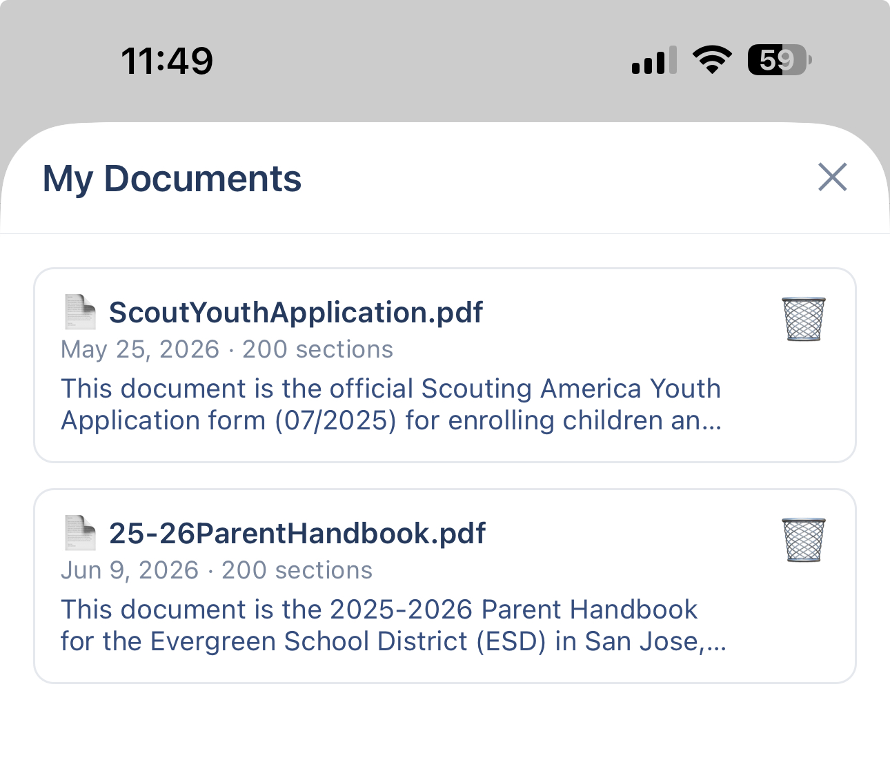 Household Documents
