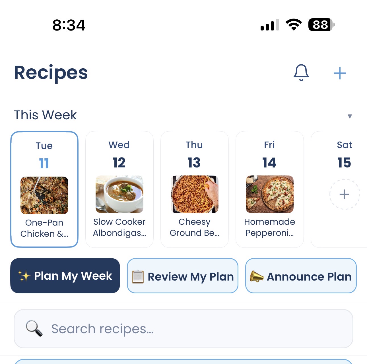 Household Meal Plan