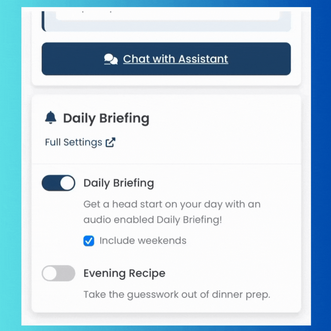 Enable Evening Recipe