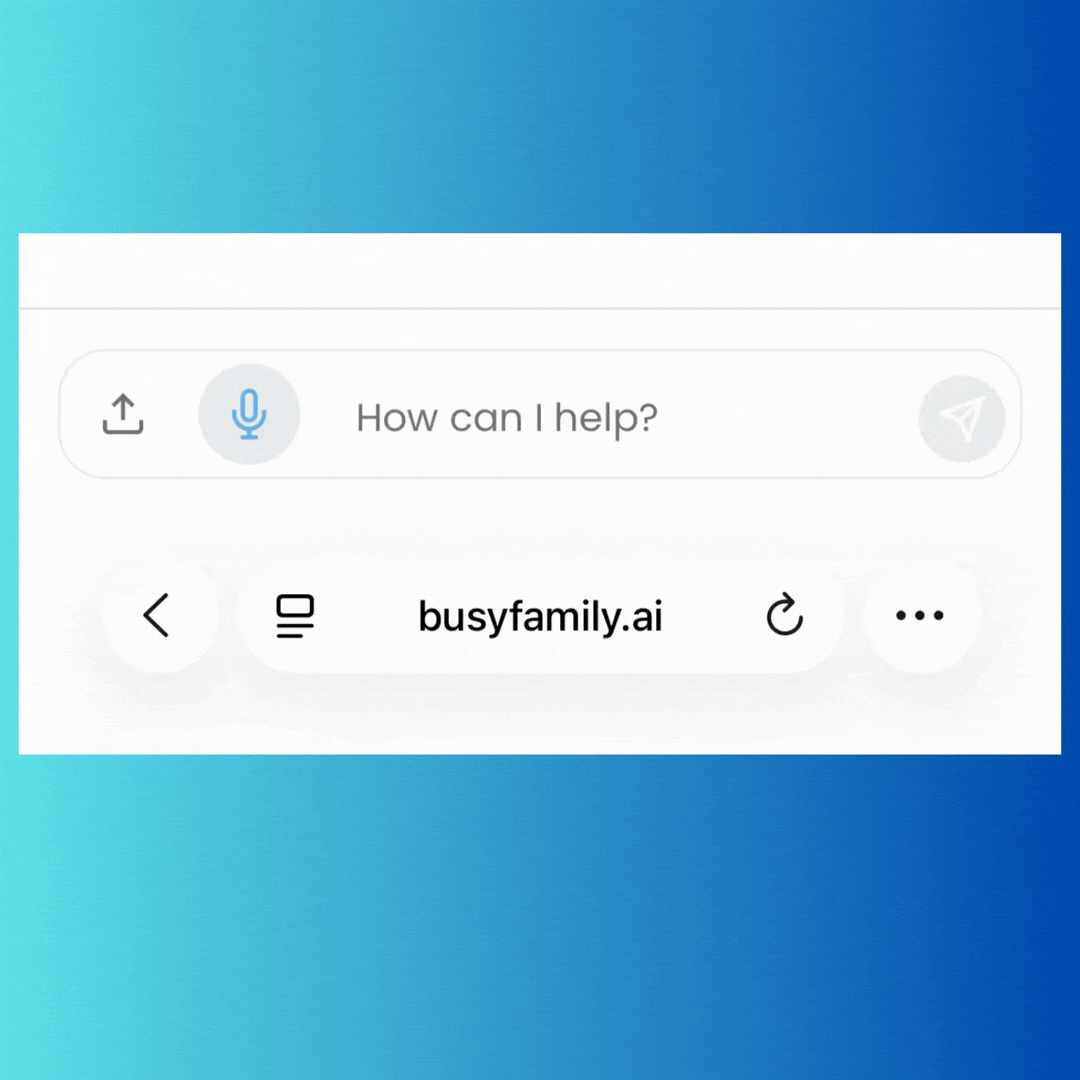 Tap the microphone and wait for "I'm listening..."